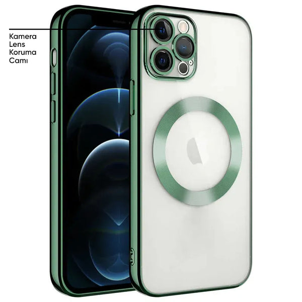 Apple - iPhone 11 Pro Zebana Glint Silikon Kılıf - Yeşil