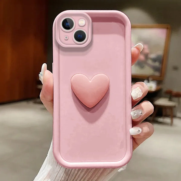 Apple - iPhone 16 Plus Zebana Amour Silikon Kılıf - Pembe